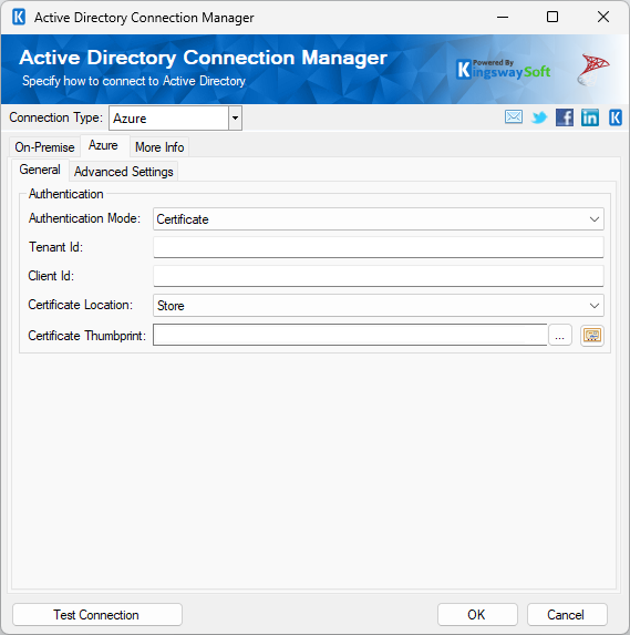 Azure Active Directory Connection Manager Certificate